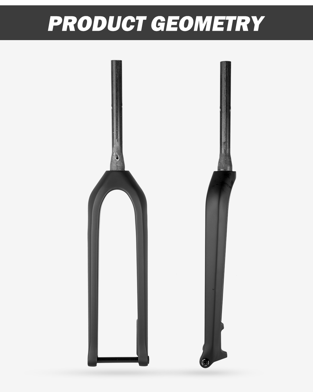 New 15x110mm Boost Enhanced Bicycle UD Full Carbon Fibre Disc Brake Mountain Bike Fork Thru Axle Tapered Inner Cable hard parts